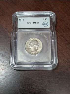 ICG Graded 1970p Quarter - MS67 - Hard Find